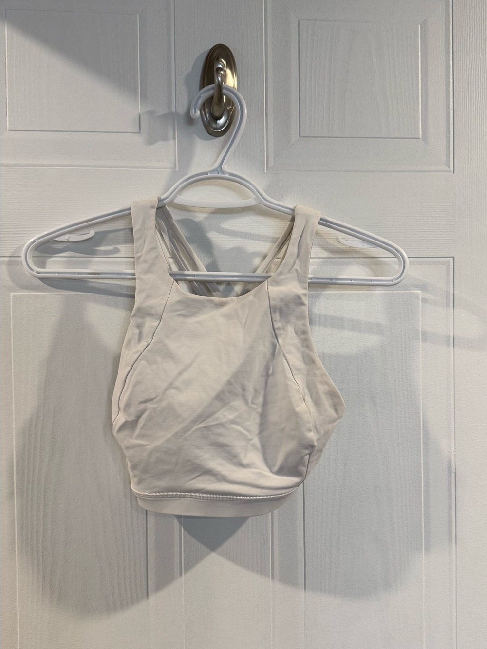 Neutral High-Neck Sports Bra - Cream Lululemon